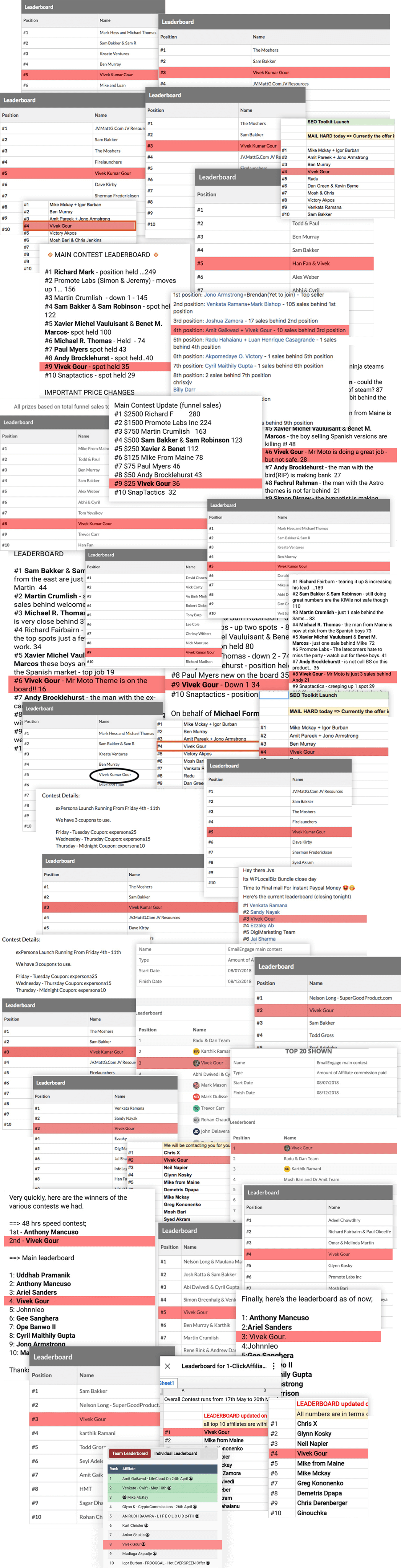 Partner chat conversations
